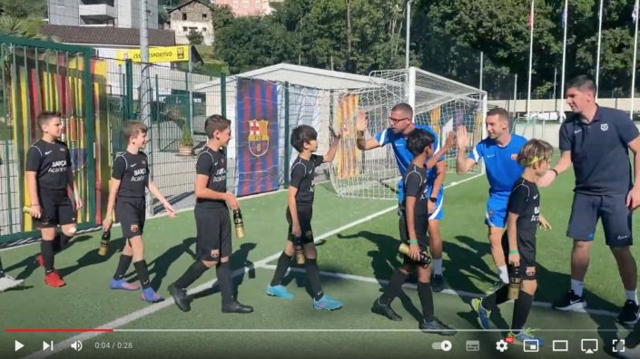 Barça Academy Camp Swiss • Taverne-Lugano 2022 - Entrance Training